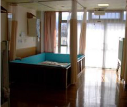 重症心身障害児（者）施設内部